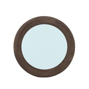 Spiegel Noam Bruin mango rond S