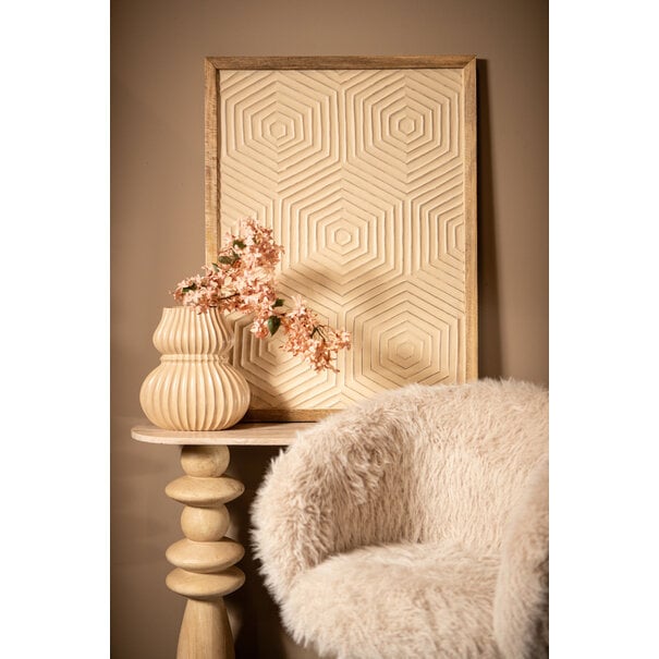 PTMD Wandpaneel Elasah hexagon creme