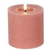 Stompkaars rustiek Ø10CM LED Lyon S roze