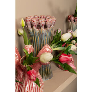 Vaas Tulips Mint Green ceramic tulip shaped S