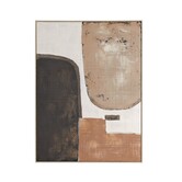 Wandornament 90X3X120 cm ZIRELLE creme+zand+bruin