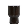 Sidetable Ø34,5X45 cm JUNTO keramiek donkerbruin