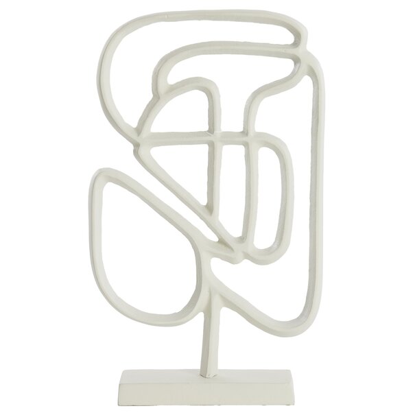 Light en Living Ornament op voet 24x8x39 cm GOLEZA crème
