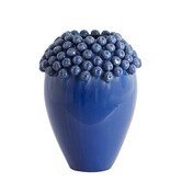 Vaas deco Ø32x43,5 cm LOVRO keramiek donkerblauw