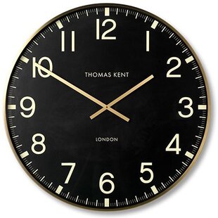 Klok Clocksmith zwart/goud XL