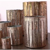 Theelicht Lisa Rose goud glas - Diverse afmetingen