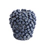 Vaas deco Ø25,5x27 cm BERRIES keramiek donkerblauw
