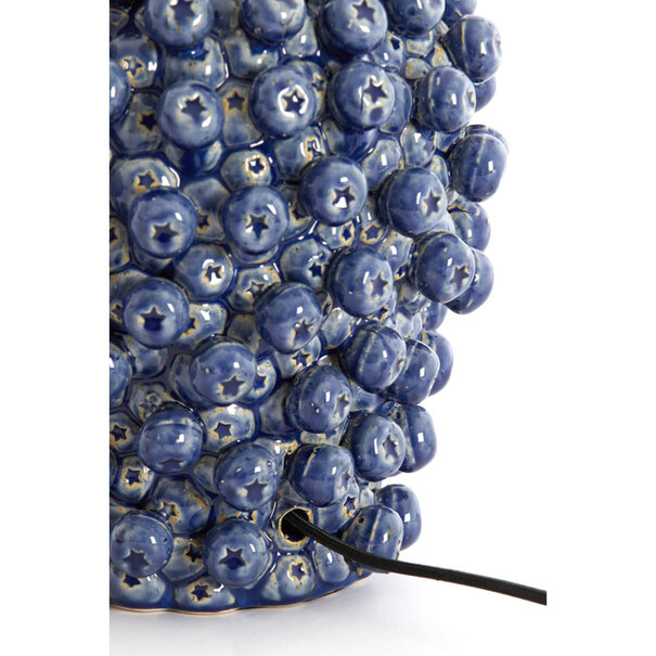 Light en Living Lampvoet Ø31,5x35 cm BERRIES keramiek donker blauw