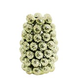 Vaas deco Ø18,5x28 cm BUTANG keramiek metallic licht groen