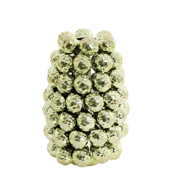 Light en Living Vaas deco Ø18,5x28 cm BUTANG keramiek metallic licht groen
