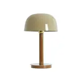 Tafellamp Ø25x37 cm MARIVET zand+bruin