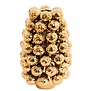 Vaas deco Ø18,5x28 cm BUTANG keramiek metallic goud