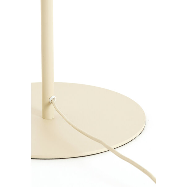 Light en Living Vloerlamp SOLUNE Ø35x165 cm Naturel + Crème – Light & Living