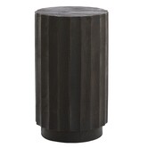Zuil ELLENA Ø35x60 cm | Hout Donkerbruin Mat – Light & Living