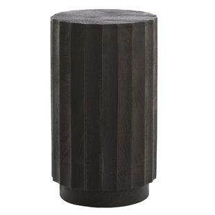Zuil Ø35x60 cm ELLENA Hout mat donkerbruin