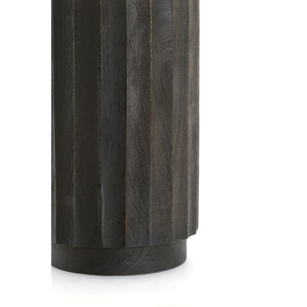 Light en Living Zuil ELLENA Ø35x60 cm | Hout Donkerbruin Mat – Light & Living
