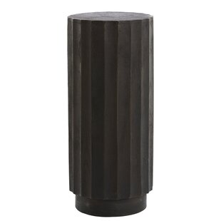 Zuil Ø35x80 cm ELLENA Hout mat donkerbruin