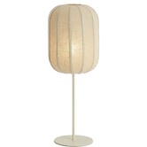 Tafellamp SOLUNE Ø25x70 cm – Naturel & Crème | Light & Living