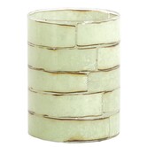 Theelicht DRONERI Ø10x13 cm – Glas Helder + Mintgroen | Light & Living