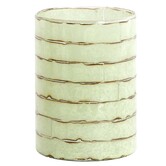 Theelicht Ø14x20 cm DRONERI glas helder+mint groen