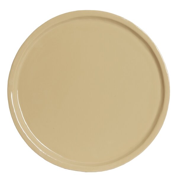 Light en Living Schaal ADA Ø42x5 cm – Glanzend Zandkleurig Keramiek | Light & Living