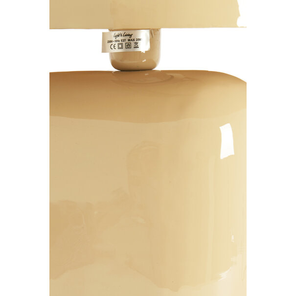 Light en Living Tafellamp 37x26x37 cm TODD glans zand
