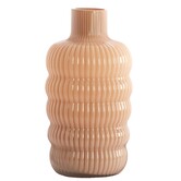 Vaas Ø15,5x30 cm LUNETTE glas caramel