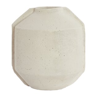 Bloempot deco 35x32x57 cm NORIC mat crème