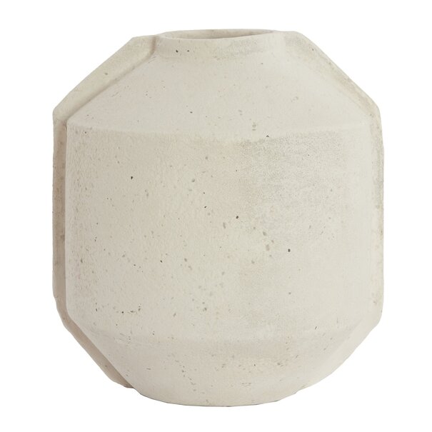 Light en Living Bloempot deco 35x32x57 cm NORIC mat crème