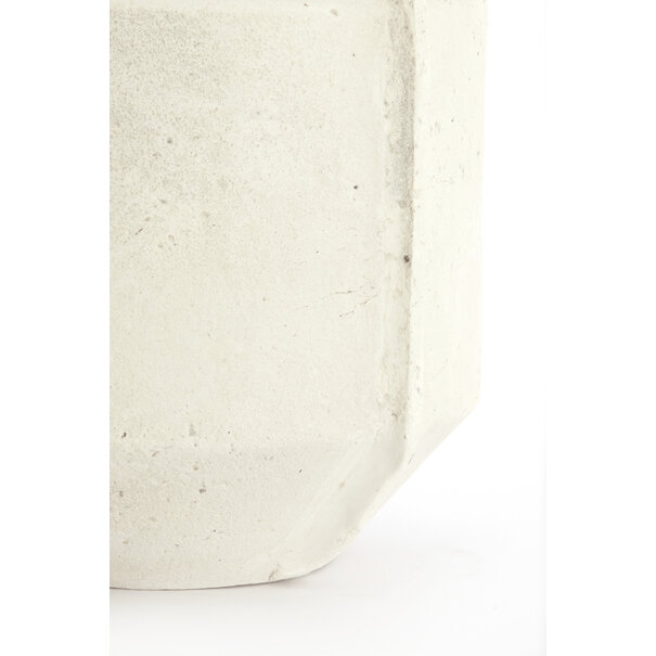 Light en Living Bloempot deco 35x32x57 cm NORIC mat crème