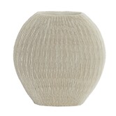 Vaas deco 30x13x31,5 cm BUBIO crème