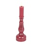 Kandelaar en kaars Nuala LED S roze