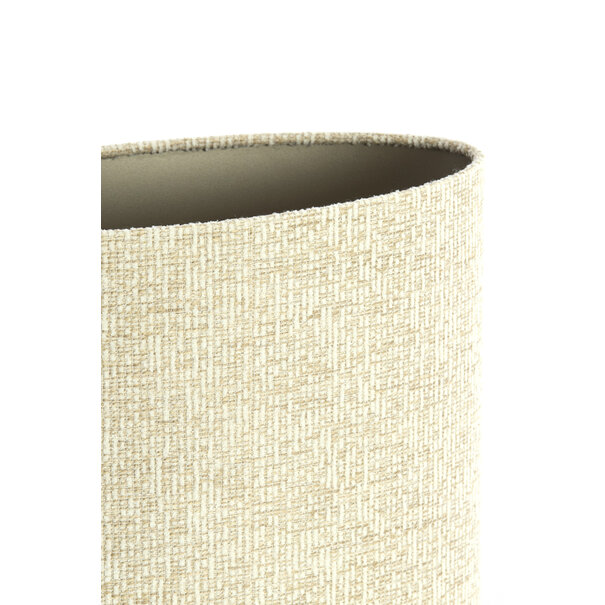 Light en Living Kap ovaal recht smal hoog 30-15-25 cm RIF  zand