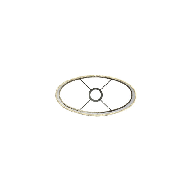 Light en Living Kap ovaal recht smal hoog 30-15-25 cm RIF  zand