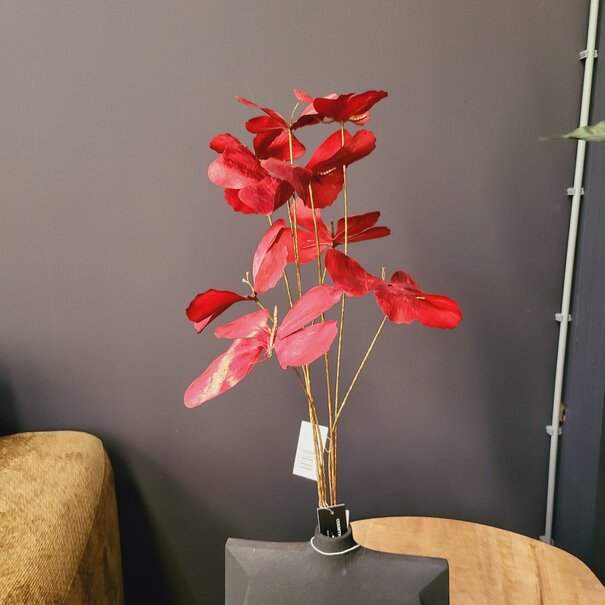 Countryfield Kunstdeco Vlinder Lush rood Set van 3 takken met 3 vlinders per tak