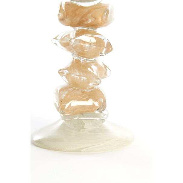 Light en Living Kandelaar Ø11,5X29,5 cm ESTINA creme+bruin
