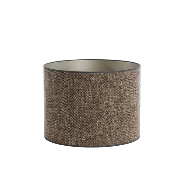 Light en Living Kap cilinder SAVERNA  donker bruin - diverse afmetingen