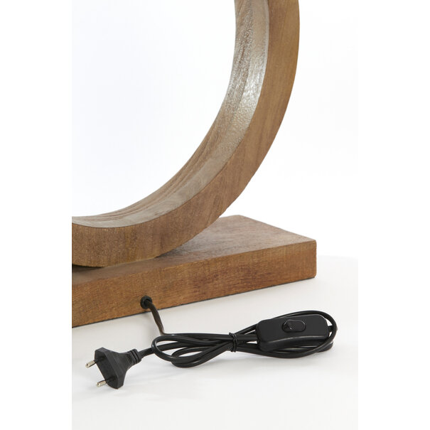 Light en Living Lampvoet 41x13x55 cm TINAR hout mat bruin