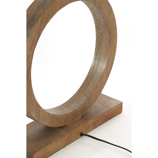 Light en Living Lampvoet 41x13x55 cm TINAR hout mat bruin