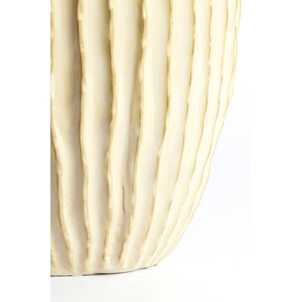 Light en Living Vaas deco Ø32X40 cm TALEA keramiek zand-beige