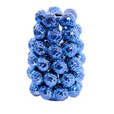 Vaas deco Ø16x24,5 cm BUTANG keramiek metallic blauw
