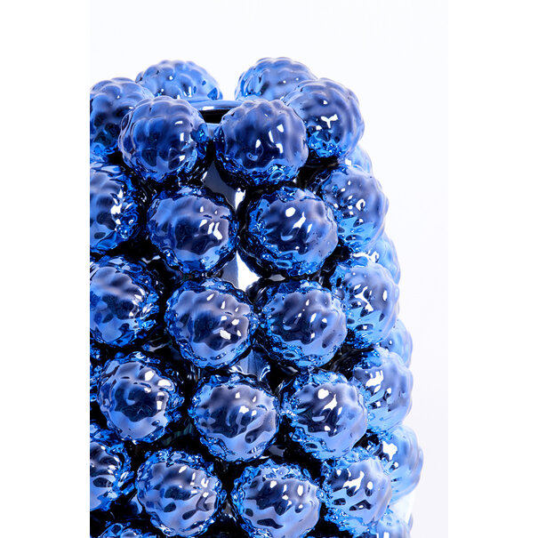 Light en Living Vaas deco Ø16x24,5 cm BUTANG keramiek metallic blauw