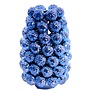 Vaas deco Ø18,5x28 cm BUTANG keramiek metallic blauw