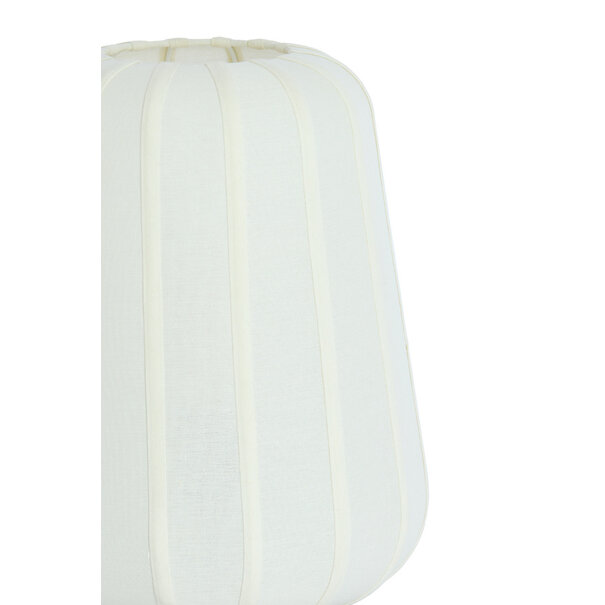 Light en Living Tafellamp Ø30x41,5 cm BIBURY hout print donker bruin+wit