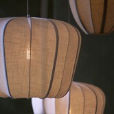 Hanglamp Ø40x30 cm ZUBEDO crème