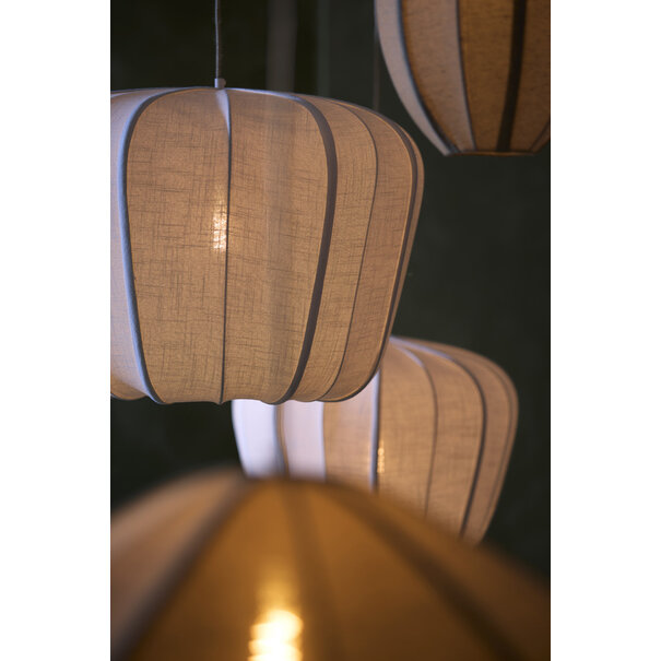 Light en Living Hanglamp Ø40x30 cm ZUBEDO crème