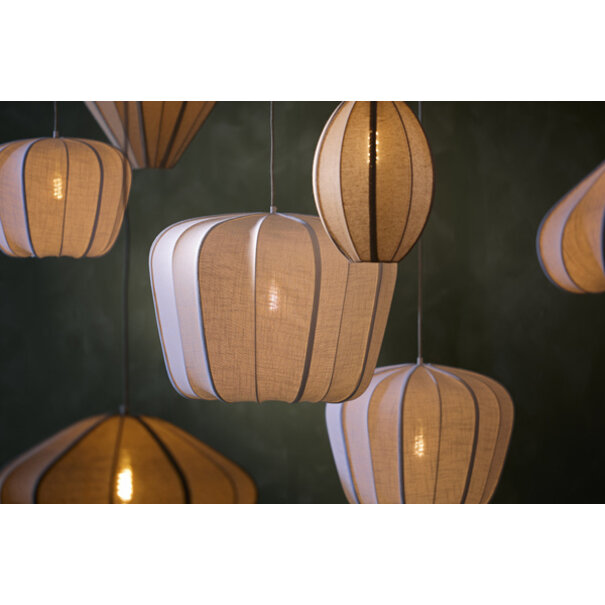 Light en Living Hanglamp Ø40x30 cm ZUBEDO crème