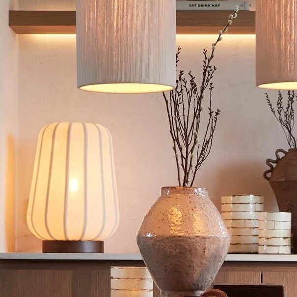 Light en Living Theelicht DRONERI Ø10x13 cm – Glas Helder + Crème | Light & Living - Copy