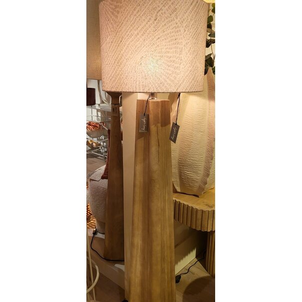 Light en Living Vloerlamp 23x23x125 cm NAVELLI hout mat naturel