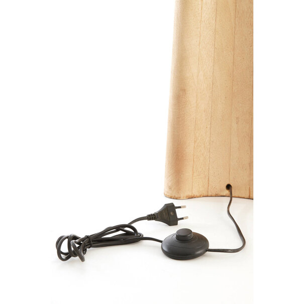 Light en Living Vloerlamp 23x23x125 cm NAVELLI hout mat naturel
